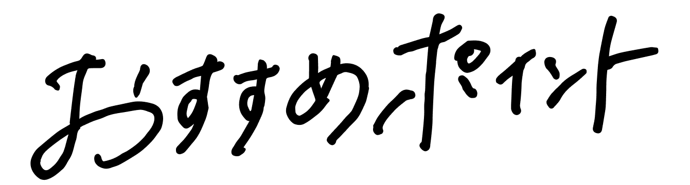 おすすめポイント